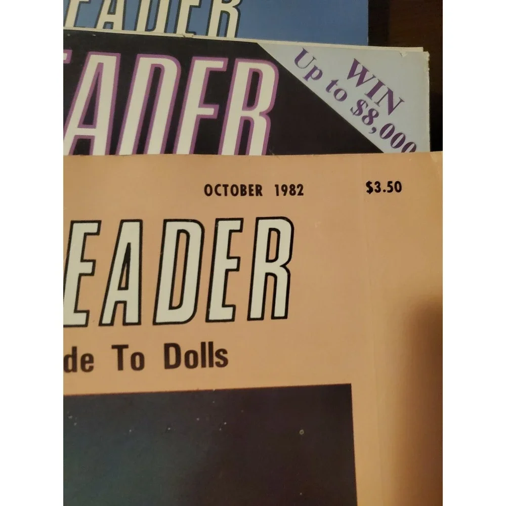 Doll Reader Collectors Magazine Lot of Four 1982,1983, 1987Issues Complete